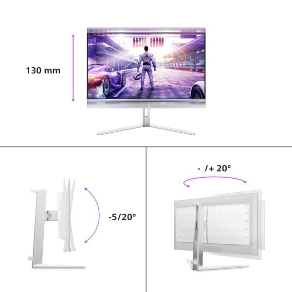 Philips Evnia 8000 27M2N8500/00 computer monitor 67,3 cm (26.5") 2560 x 1440 Pixels Quad HD QD-OLED Wit (27M2N8500/00)