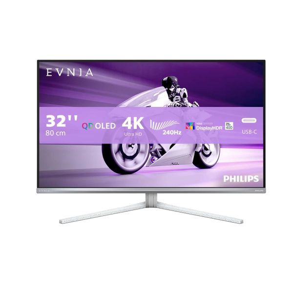 Philips Evnia 8000 32M2N8900/00 computer monitor 86,4 cm (34") 3440 x 1440 Pixels Wide Quad HD OLED Wit (32M2N8900/00)