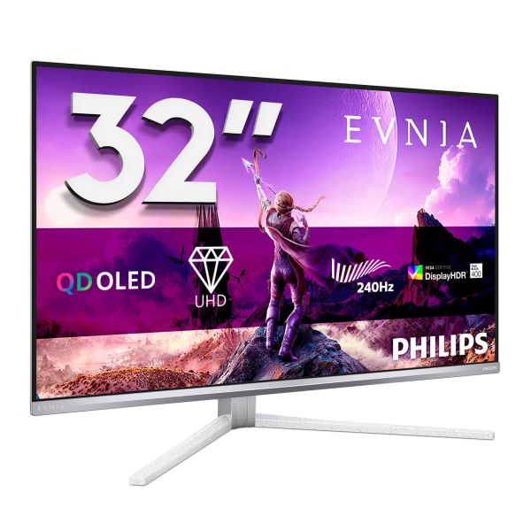 Philips Evnia 8000 32M2N8900/00 computer monitor 80 cm (31.5") 3840 x 2160 Pixels 4K Ultra HD QD-OLED Wit (32M2N8900/00)