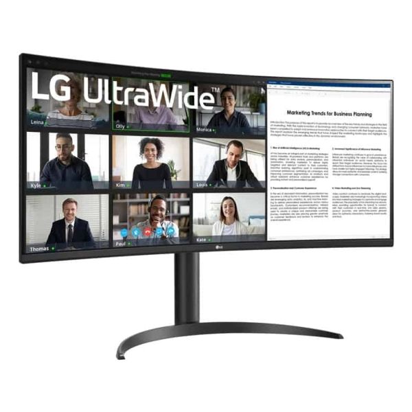 LG 34WR55QK-B computer monitor 86,4 cm (34") 3440 x 1440 Pixels Wide Quad HD Zwart (34WR55QK-B.AEU)