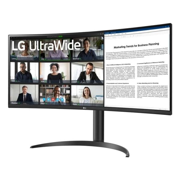 LG 34WR55QK-B computer monitor 86,4 cm (34") 3440 x 1440 Pixels Wide Quad HD Zwart (34WR55QK-B.AEU)