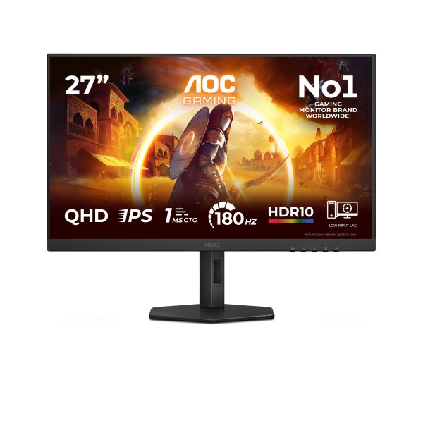 AOC G4 Q27G4XF computer monitor 68,6 cm (27") 2560 x 1440 Pixels Quad HD LED Zwart, Grijs (Q27G4XF)