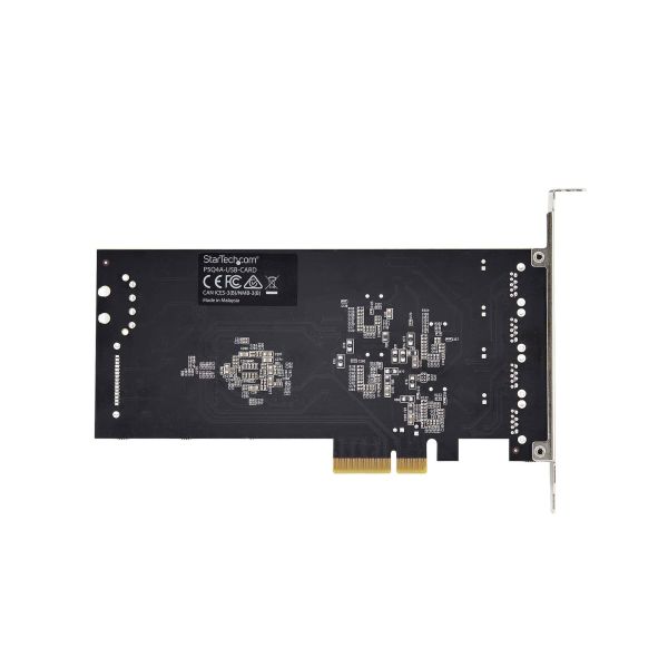 StarTech.com 4-Port USB PCIe Kaart, USB 3.2 5Gbps, PCI Express Uitbreidingskaart met 4x Onafhankelijke USB Controllers, 4x USB-A Poorten, Windows/macOS/Linux (P5Q4A-USB-CARD)