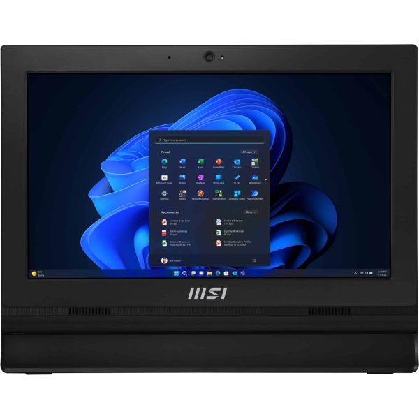 MSI Pro AP162T ADL-019DE Intel® N N100 39,6 cm (15.6") 1920 x 1080 Pixels Touchscreen Alles-in-één-pc 4 GB DDR4-SDRAM 128 GB SSD Windows 11 Pro Wi-Fi 5 (802.11ac) Zwart (00A60211-019)