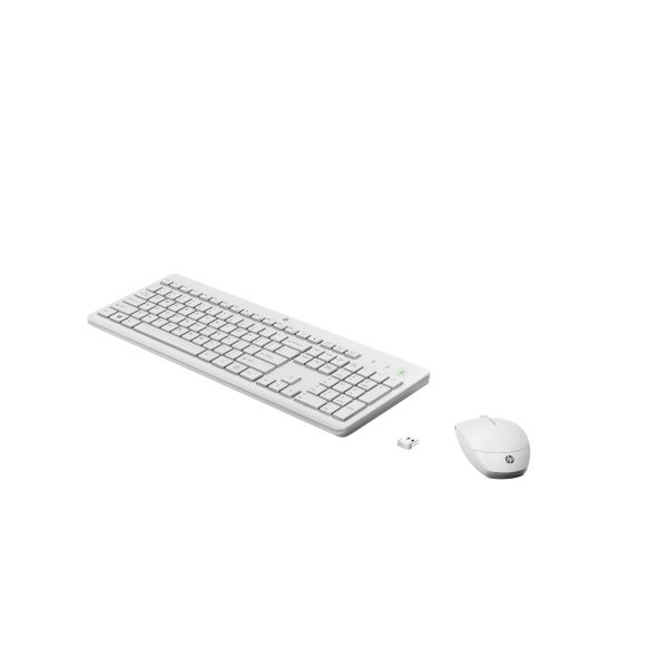 HP Wireless Combo Keyboard en Mouse Swiss White (L34193-131)