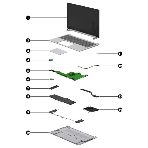 HP SPS Moederbord UMA Intel Core i3 (N85629-001)