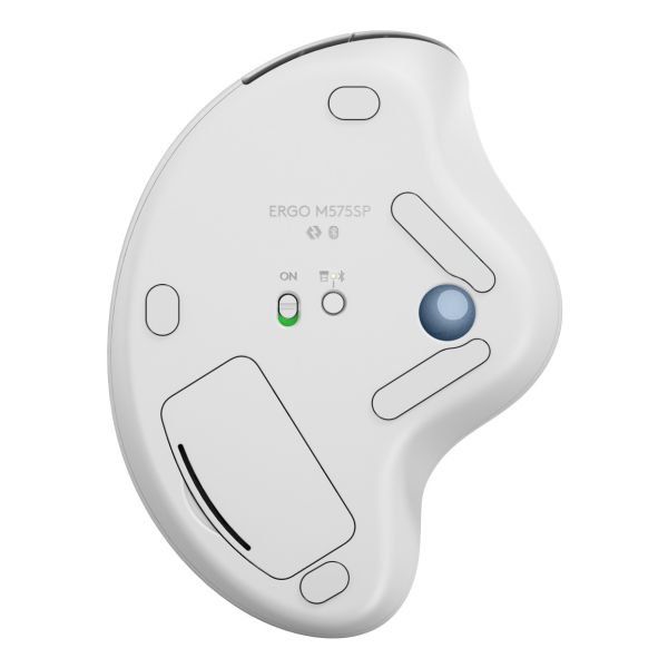 Logitech ERGO M575S Wireless Trackball wit met blauw (910-007030)