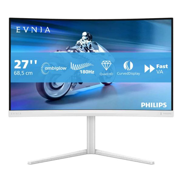 Philips Evnia 5000 27M2C5501/00 computer monitor 68,6 cm (27") 2560 x 1440 Pixels Quad HD LCD Wit (27M2C5501/00)