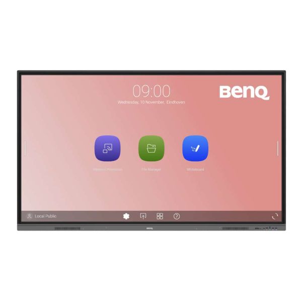 BenQ RE7503 Interactief flatscreen 190,5 cm (75") LED 400 cd/m² 4K Ultra HD Zwart Touchscreen Type processor Android 11 18/7 (9H.F86TC.DE)