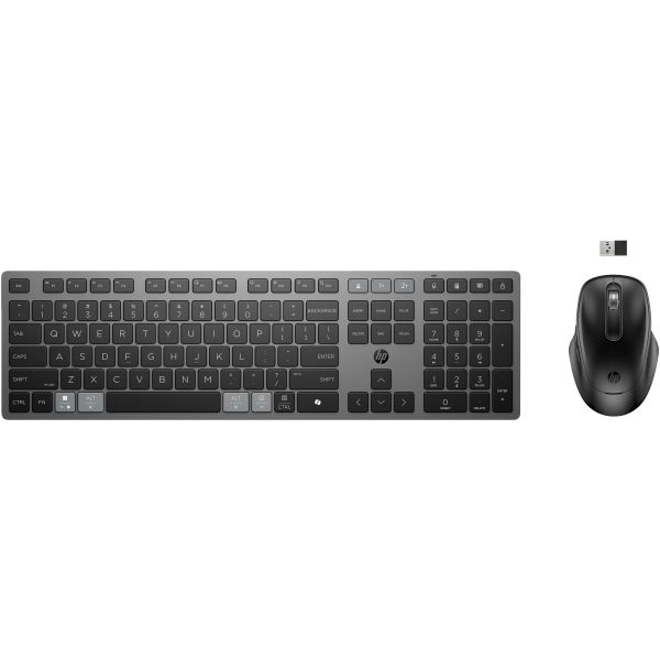 HP 725 Multi-Device Rechargeable Wireless Keyboard and Mouse Combo (9T5B0UT#ABB)