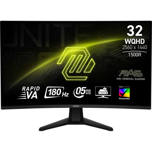 MSI MAG 32CQ6F computer monitor 80 cm (31.5") 2560 x 1440 Pixels Wide Quad HD Zwart (MAG 32CQ6F)