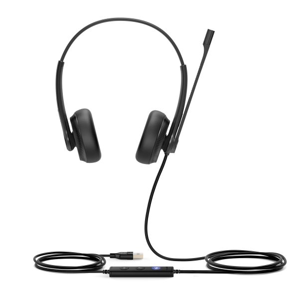 Yealink UH34 Dual Teams Headset Bedraad Hoofdband Kantoor/callcenter USB Type-A Zwart (1308043)