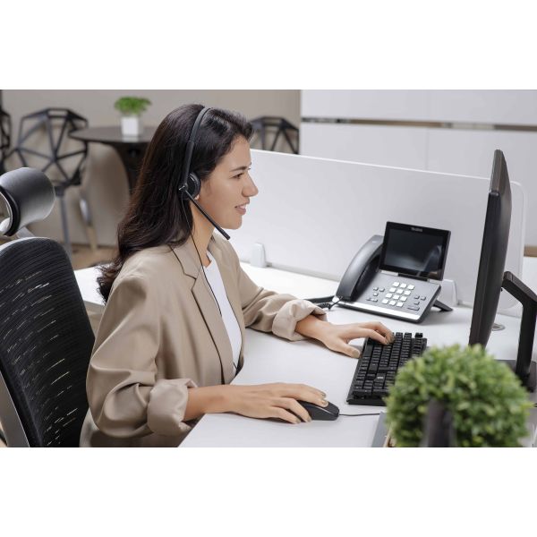 Yealink UH34 Dual Teams Headset Bedraad Hoofdband Kantoor/callcenter USB Type-A Zwart (1308043)