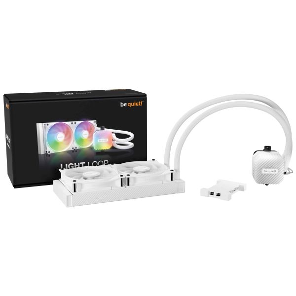 be quiet! LIGHT LOOP 240mm White Processor Alles-in-één vloeistofkoeler 12 cm Wit 1 stuk(s) (BW021)