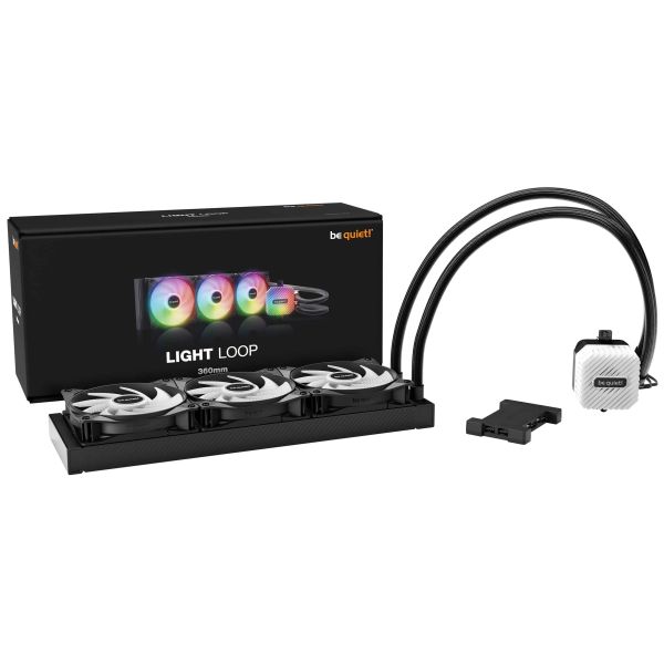 be quiet! LIGHT LOOP 360mm Black Processor Alles-in-één vloeistofkoeler 12 cm Zwart 1 stuk(s) (BW022)