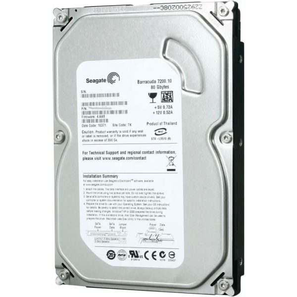 Seagate Barracuda 7200.10 80GB SATA Hard Drive (ST380815AS)