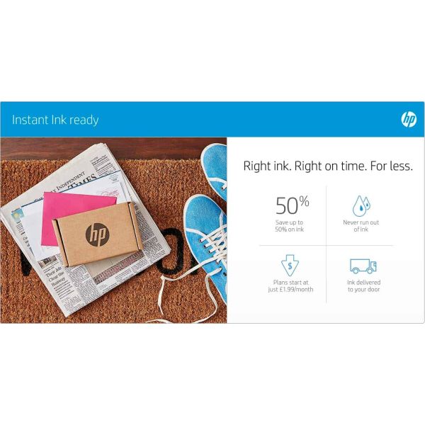 HP DeskJet 3760 All-in-One printer, Kleur, Printer voor Home, Afdrukken, kopiëren, scannen, draadloos, Draadloos; Geschikt voor Instant Ink; Printen vanaf een telefoon of tablet; Scannen naar pdf (T8X19B#629)