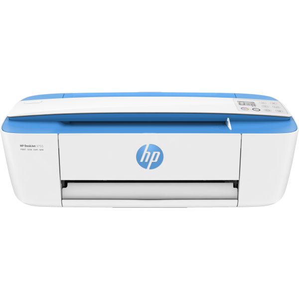 HP DeskJet 3760 All-in-One printer, Kleur, Printer voor Home, Afdrukken, kopiëren, scannen, draadloos, Draadloos; Geschikt voor Instant Ink; Printen vanaf een telefoon of tablet; Scannen naar pdf (T8X19B#629)