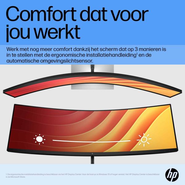 HP E45c G5 computer monitor 113 cm (44.5") 5120 x 1440 Pixels DQHD LCD Zwart, Zilver (6N4C1E9#ABB) 2/5