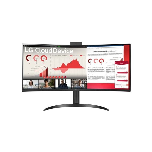 LG 34CR651N-6P All-in-One PC/workstation Intel® Pentium® Silver N6005 86,4 cm (34") 3440 x 1440 Pixels All-in-One thin client 8 GB DDR4-SDRAM 16 GB eMMC Wi-Fi 6 (802.11ax) Zwart (34CR651N-6P.AEU)