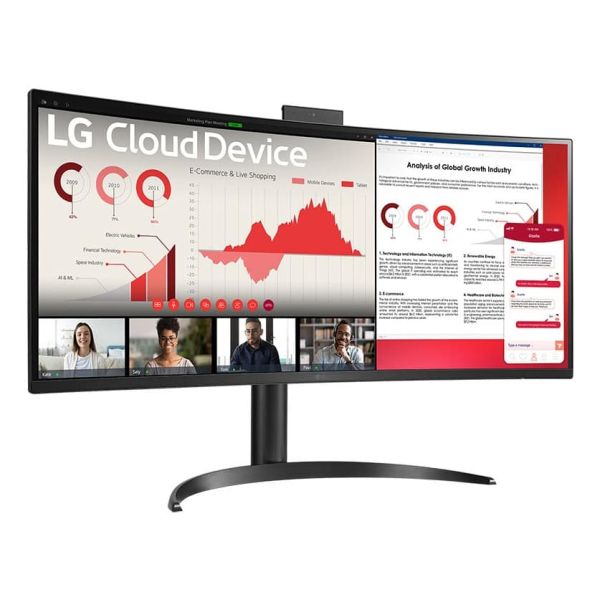 LG 34CR651W-BP All-in-One PC/workstation Intel® Pentium® Silver N6005 86,4 cm (34") 3440 x 1440 Pixels All-in-One thin client 8 GB DDR4-SDRAM 256 GB SSD Windows 10 IoT Enterprise LTSC Wi-Fi 6 (802.11ax) Zwart (34CR651W-BP.AEU)