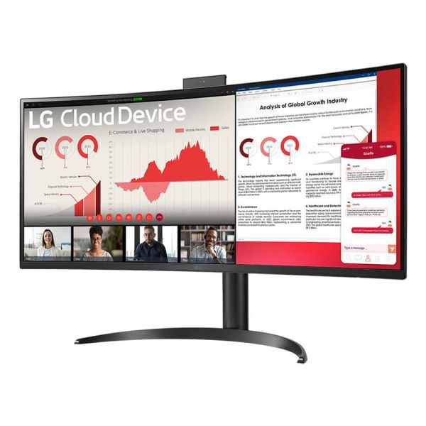 LG 34CR651W-BP All-in-One PC/workstation Intel® Pentium® Silver N6005 86,4 cm (34") 3440 x 1440 Pixels All-in-One thin client 8 GB DDR4-SDRAM 256 GB SSD Windows 10 IoT Enterprise LTSC Wi-Fi 6 (802.11ax) Zwart (34CR651W-BP.AEU)