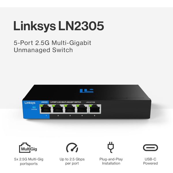 Linksys | LN2305-KE | Unmanaged Switch (LN2305-KE)