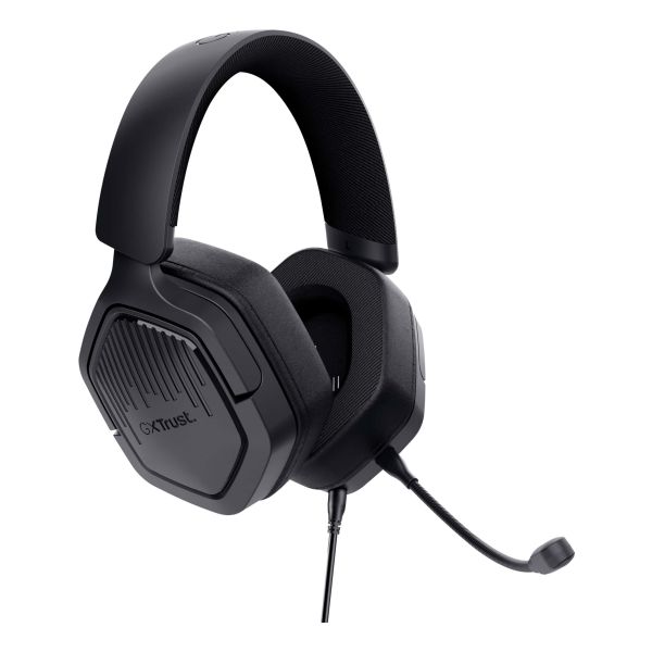 Trust GXT 492 Carus Gaming Headset - Bedrade gamingheadset – Afneembare microfoon – Over-ear ontwerp – Zwart (25447) Trust GXT 492 Carus Gaming Headset - Bedrade gamingheadset – Afneembare microfoon – Over-ear ontwerp – Zwart (25447)