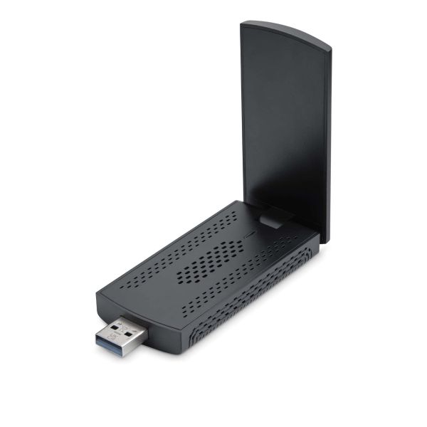 StarTech.com Wi-Fi 6E USB Adapter/Dongle, Voor Desktop/Laptop PC, Wireless NIC met Uitklapbare Antenne, WiFi Adapter Ondersteunt 802.11 b/g/n/ac/ax, 2.4/5/6 GHz Netwerk Compatibel (AX54005A-USB-WIFI-6E)