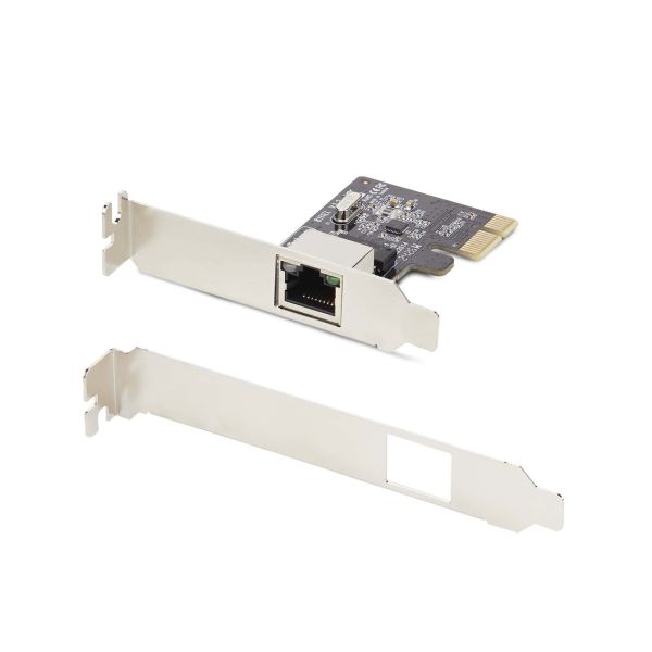 StarTech.com 1-Port Gigabit PCIe Ethernet Adapter Kaart, Low-Profile Netwerkkaart, 10/100/1000Mbps PCI Express NIC, Realtek RTL8111H, Windows en Linux, TAA (ST1000SPEX2LT)