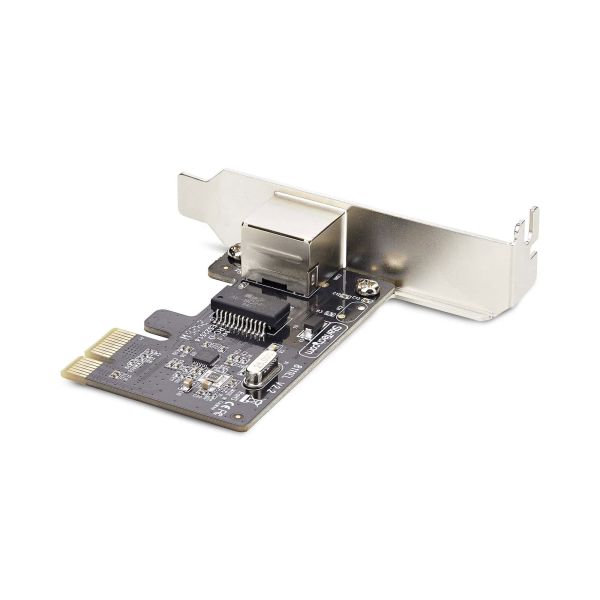 StarTech.com 1-Port Gigabit PCIe Ethernet Adapter Kaart, Low-Profile Netwerkkaart, 10/100/1000Mbps PCI Express NIC, Realtek RTL8111H, Windows en Linux, TAA (ST1000SPEX2LT)