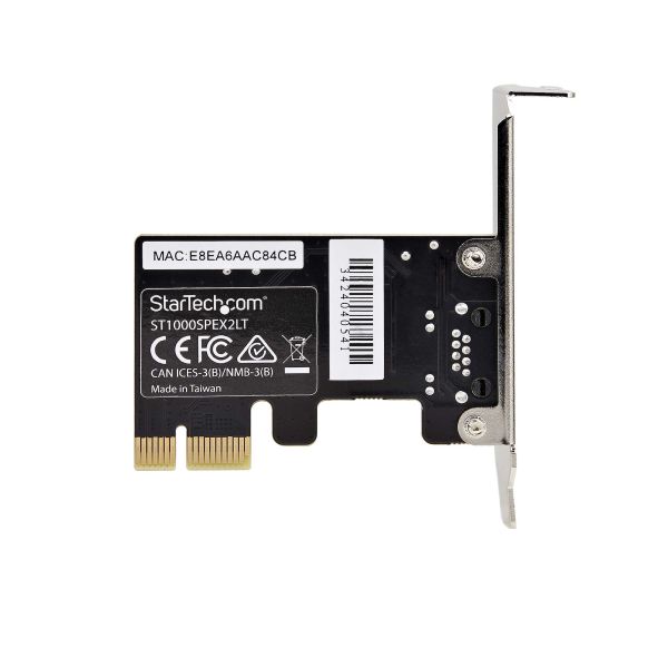 StarTech.com 1-Port Gigabit PCIe Ethernet Adapter Kaart, Low-Profile Netwerkkaart, 10/100/1000Mbps PCI Express NIC, Realtek RTL8111H, Windows en Linux, TAA (ST1000SPEX2LT) StarTech.com 1-Port Gigabit PCIe Ethernet Adapter Kaart, Low-Profile Netwerkkaart, 10/100/1000Mbps PCI Express NIC, Realtek RTL8111H, Windows en Linux, TAA (ST1000SPEX2LT)
