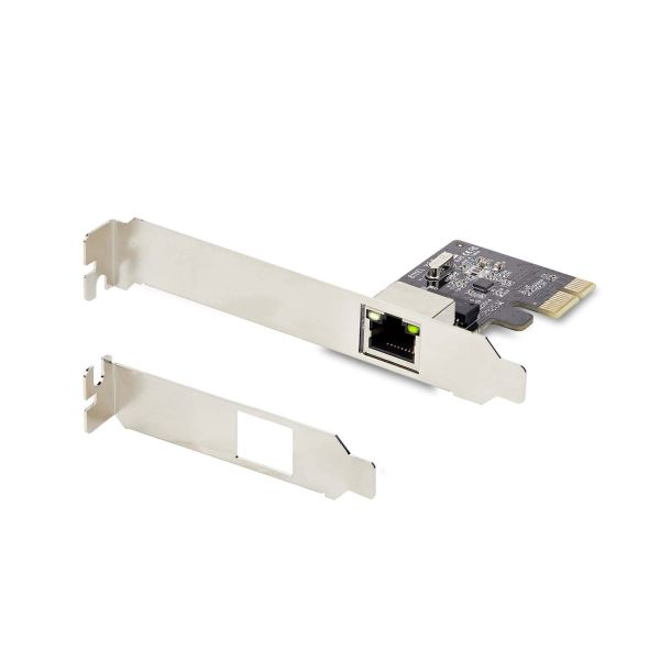StarTech.com 1-Port Gigabit PCIe Ethernet Adapter Kaart, 1Gbps PCIe Netwerkkaart, 10/100/1000Mbps PCI Express NIC, Realtek RTL8111H, Windows en Linux, TAA (ST1000SPEX2T)