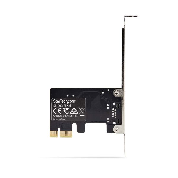 StarTech.com 1-Port Gigabit PCIe Ethernet Adapter Kaart, 1Gbps PCIe Netwerkkaart, 10/100/1000Mbps PCI Express NIC, Realtek RTL8111H, Windows en Linux, TAA (ST1000SPEX2T)