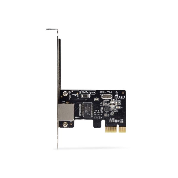 StarTech.com 1-Port Gigabit PCIe Ethernet Adapter Kaart, 1Gbps PCIe Netwerkkaart, 10/100/1000Mbps PCI Express NIC, Realtek RTL8111H, Windows en Linux, TAA (ST1000SPEX2T)