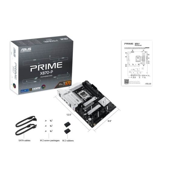 ASUS PRIME X870-P AMD X870 Socket AM5 ATX (90MB1IT0-M0EAY0)