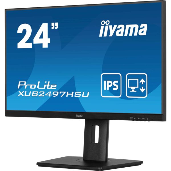 iiyama XUB2497HSU-B2 computer monitor 60,5 cm (23.8") 1920 x 1080 Pixels Full HD LED Zwart (XUB2497HSU-B2)