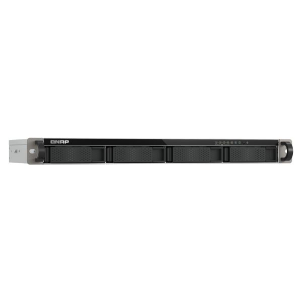 QNAP TS-433eU NAS Rack (1U) Cortex-A Cortex-A55 4 GB 0 TB QNAP Turbo System Zwart (TS-433EU)