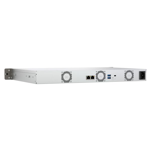 QNAP TS-433eU NAS Rack (1U) Cortex-A Cortex-A55 4 GB 0 TB QNAP Turbo System Zwart (TS-433EU)