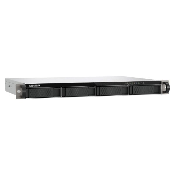 QNAP TS-433eU NAS Rack (1U) Cortex-A Cortex-A55 4 GB 0 TB QNAP Turbo System Zwart (TS-433EU)