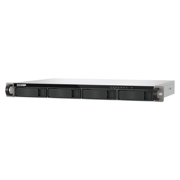 QNAP TS-433eU NAS Rack (1U) Cortex-A Cortex-A55 4 GB 0 TB QNAP Turbo System Zwart (TS-433EU)