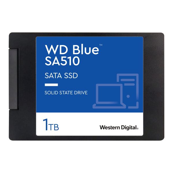 Western Digital WDS100T3B0A-00AXR0 WD BLUE SSD SA510, 1TB, SATA 3, 510 MB/s, 3D V-NAND TLC (WDS100T3B0A-00AXR0)