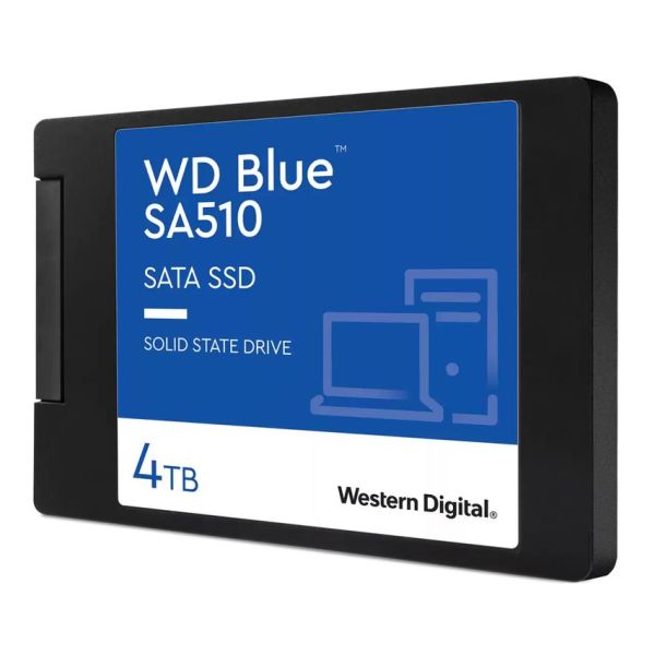 Western Digital WD Blue SA510 WDS400T3B0A - SSD - 4 TB - intern - 2.5 (6.4 cm) - SATA 6Gb/s (WDS400T3B0A-00C7K0)