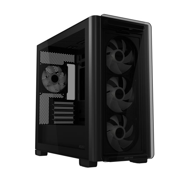 ASUS A23 PLUS TG ARGB BLACK Micro Tower Zwart (90DC00K0-B19010)