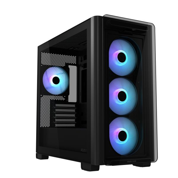 ASUS A23 PLUS TG ARGB BLACK Micro Tower Zwart (90DC00K0-B19010)