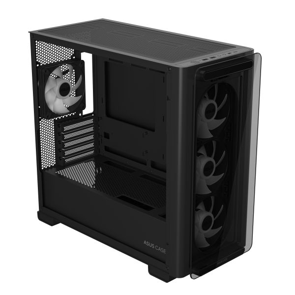 ASUS A23 PLUS TG ARGB BLACK Micro Tower Zwart (90DC00K0-B19010)