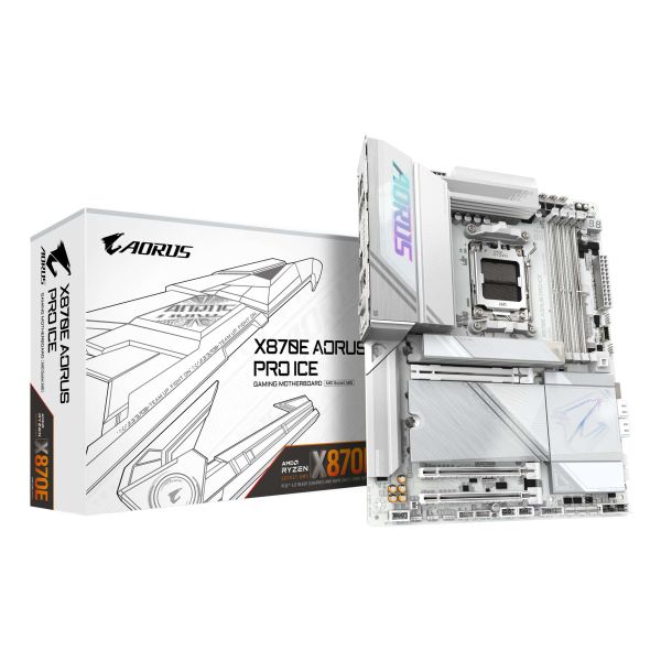 GIGABYTE X870E AORUS PRO ICE moederbord AMD X870E Socket AM5 ATX (X870E AORUS PRO ICE)