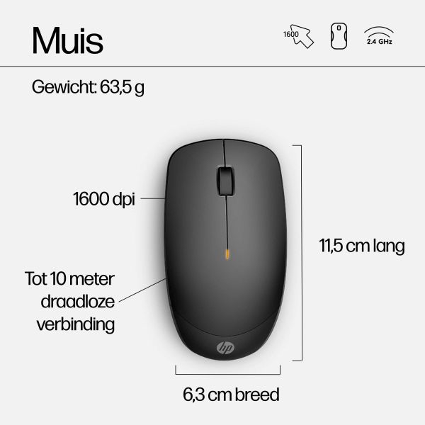 HP 230 draadloze muis- en toetsenbordcombo (18H24AA)