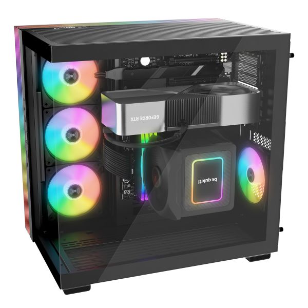 be quiet! LIGHT BASE 600 DX Black Midi Tower Zwart (BGW65) be quiet! LIGHT BASE 600 DX Black Midi Tower Zwart (BGW65)