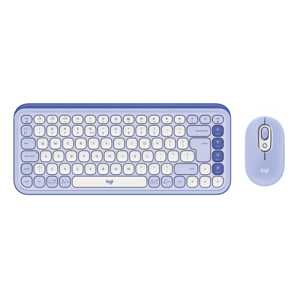 Logitech POP Icon Combo toetsenbord Inclusief muis Universeel Bluetooth QWERTY US International Lila, Wit (920-013078) Logitech POP Icon Combo toetsenbord Inclusief muis Universeel Bluetooth QWERTY US International Lila, Wit (920-013078)